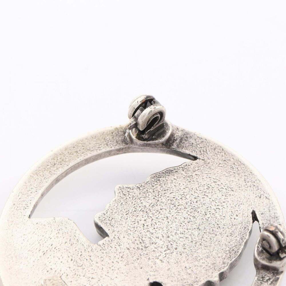CHANEL Silver Logo Brooch - Picture 5 of 5